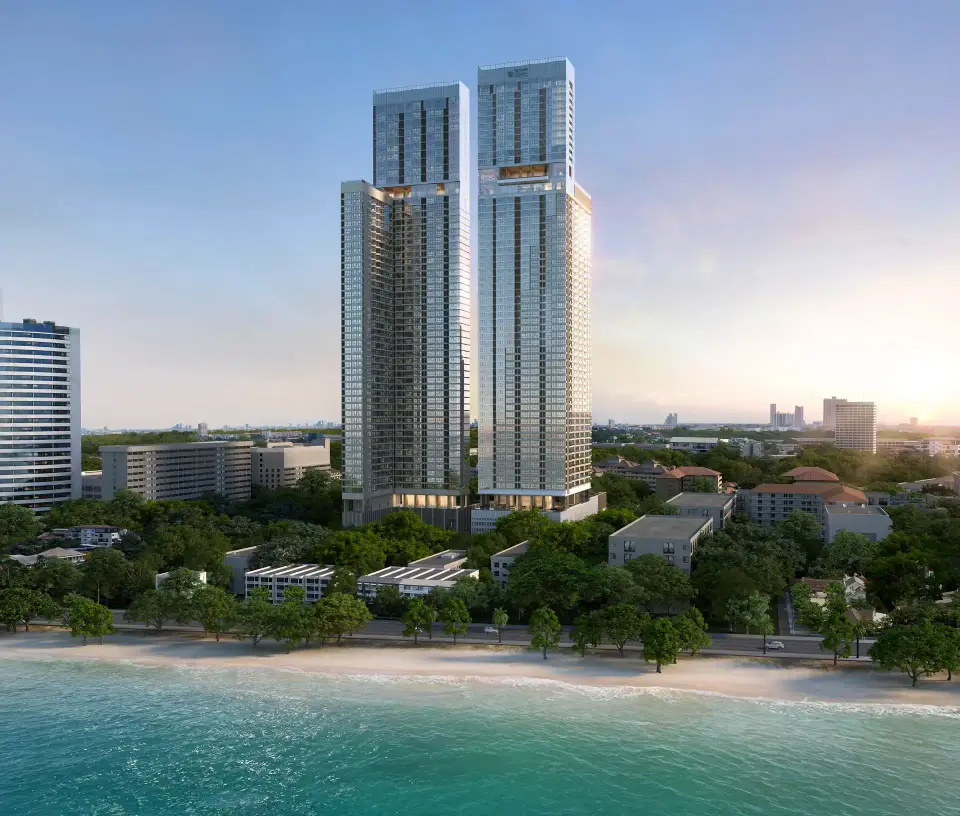 Lucean Bay у пляжа Джомтьен, рендер застройщика
